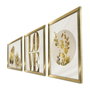Wallity Conjunto de 3 Cuadros Decorativos Enmarcados en MDF, 38 x 53 cm